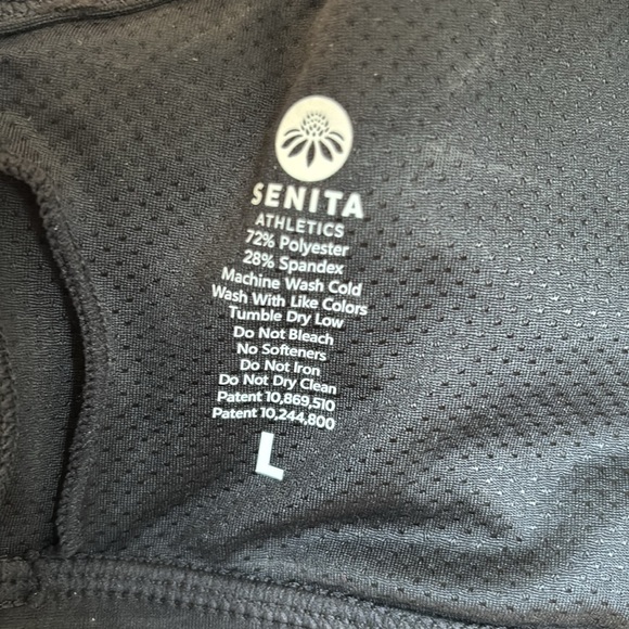 Senita Lux Sarah Mesh Sports Bra in Black - Picture 8 of 9